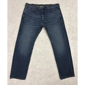 Levi’s 505 Regular Fit Jeans Mens 38x32 Blue Straight Leg Denim Stretch